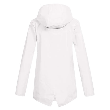 Jolenne – Dames Regenjas Waterdicht Met Verstelbare Capuchon en Elegante Look