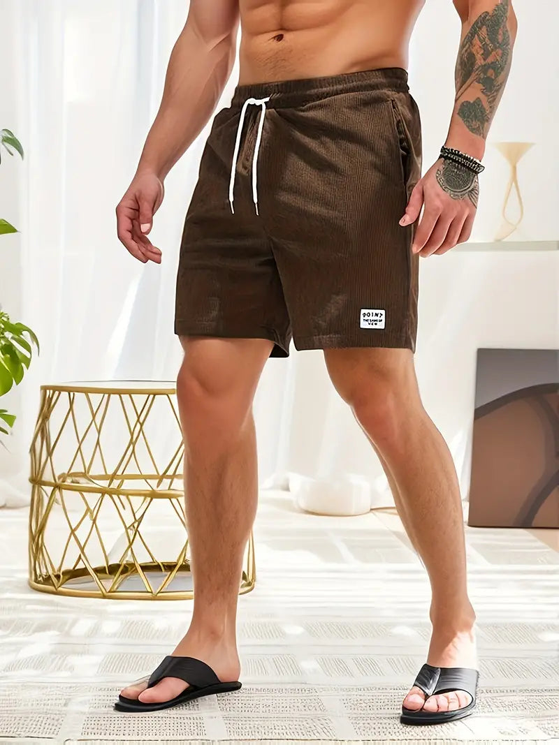 Cruz – Corduroy Zwembroek Heren Zomer Strandbroek Heren Zwemshort Ribstof