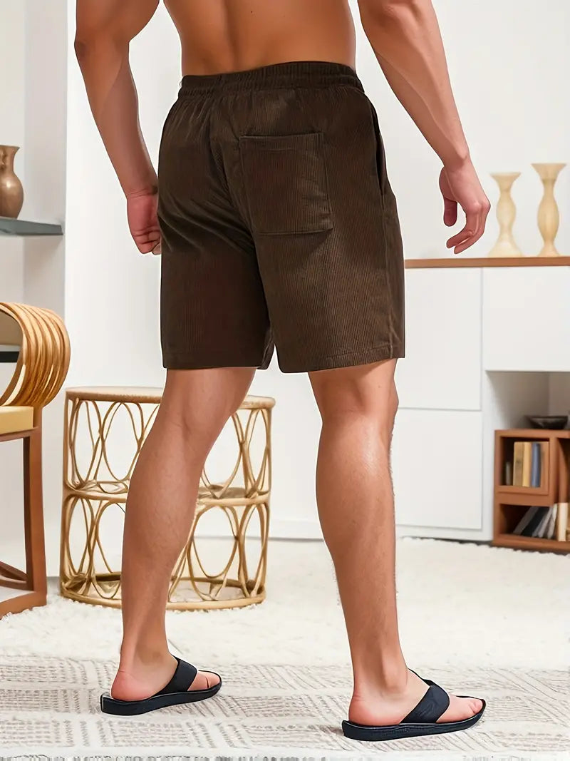 Cruz – Corduroy Zwembroek Heren Zomer Strandbroek Heren Zwemshort Ribstof