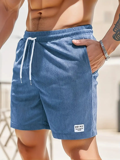 Cruz – Corduroy Zwembroek Heren Zomer Strandbroek Heren Zwemshort Ribstof