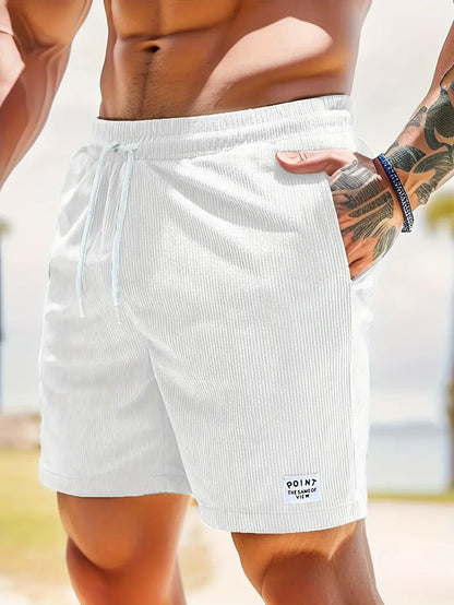 Cruz – Corduroy Zwembroek Heren Zomer Strandbroek Heren Zwemshort Ribstof