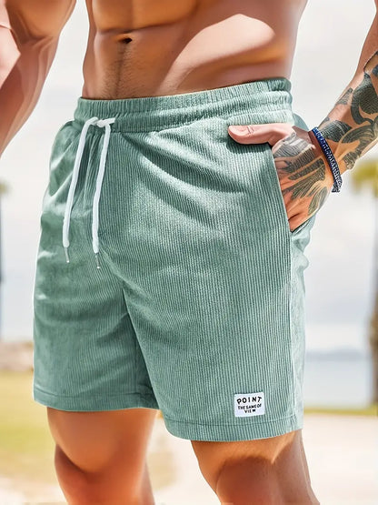 Cruz – Corduroy Zwembroek Heren Zomer Strandbroek Heren Zwemshort Ribstof