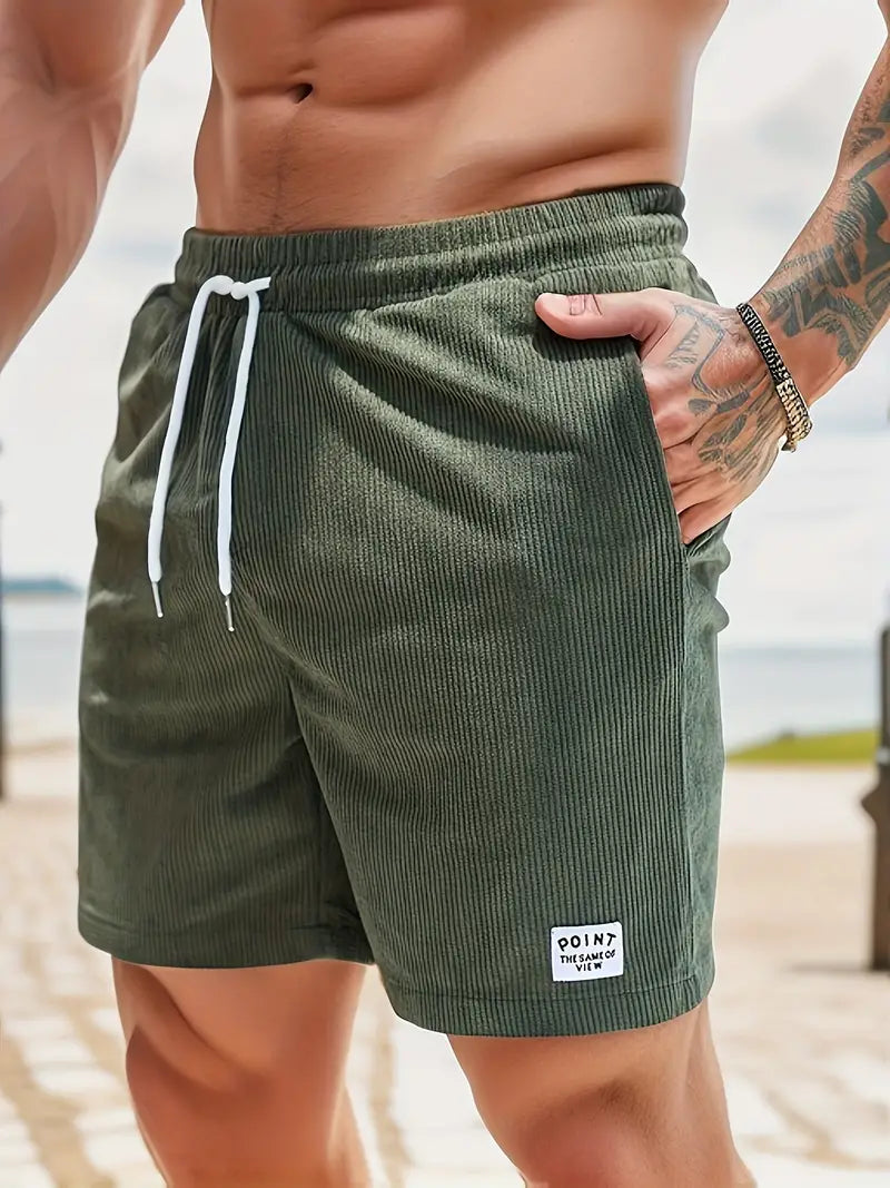 Cruz – Corduroy Zwembroek Heren Zomer Strandbroek Heren Zwemshort Ribstof