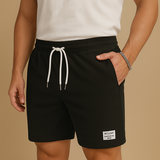 Sven short heren – casual short met gestructureerde stof en ontspannen pasvorm