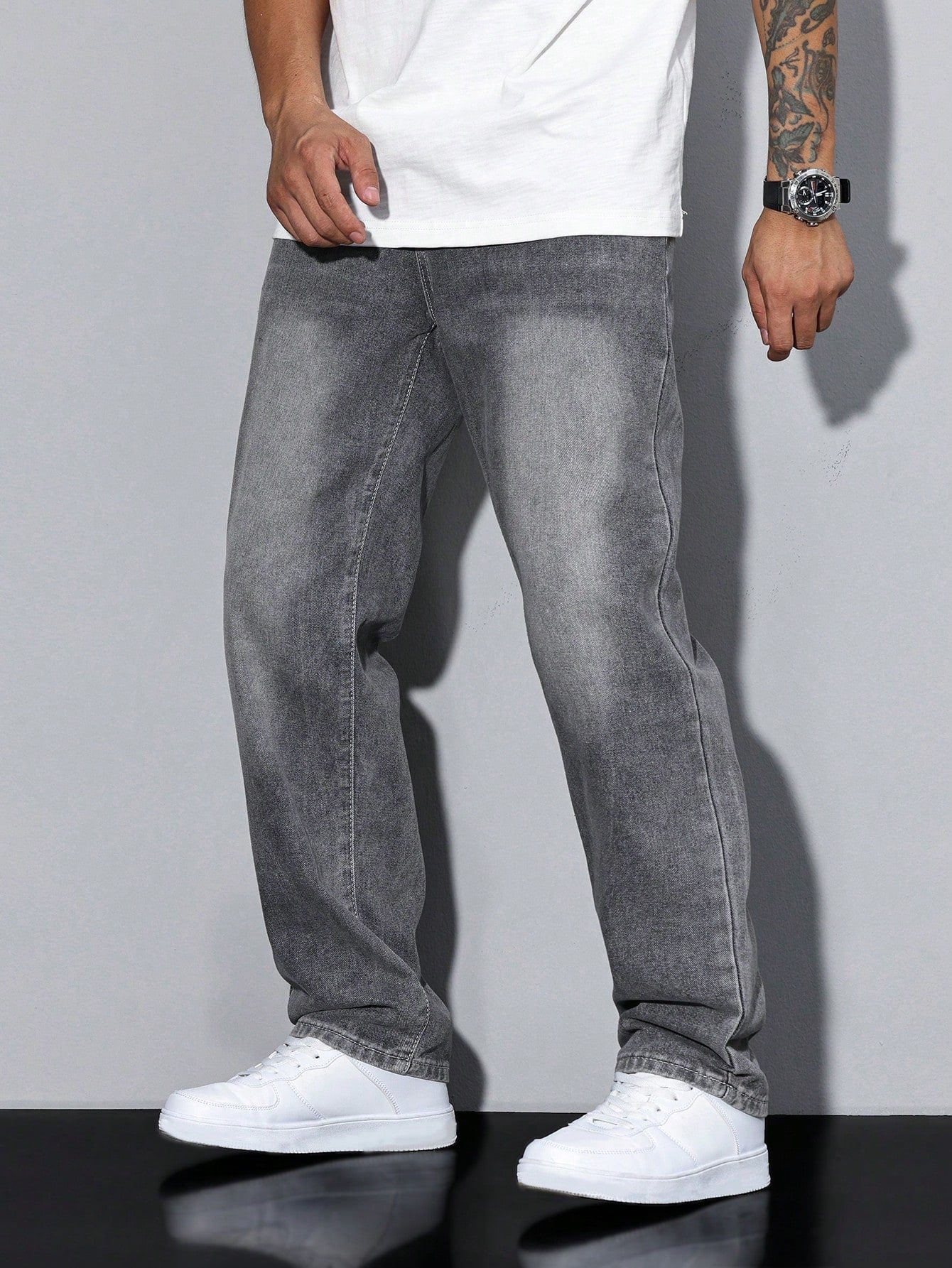 Heren Baggy Jeans – Losse Spijkerbroek Heren Relaxed Fit Streetwear Casual