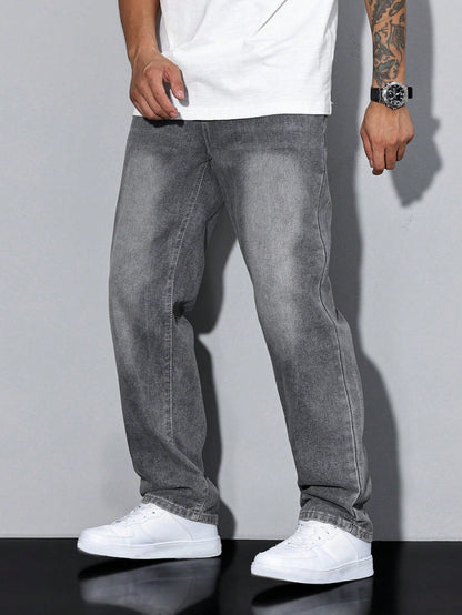 Heren Baggy Jeans – Losse Spijkerbroek Heren Relaxed Fit Streetwear Casual