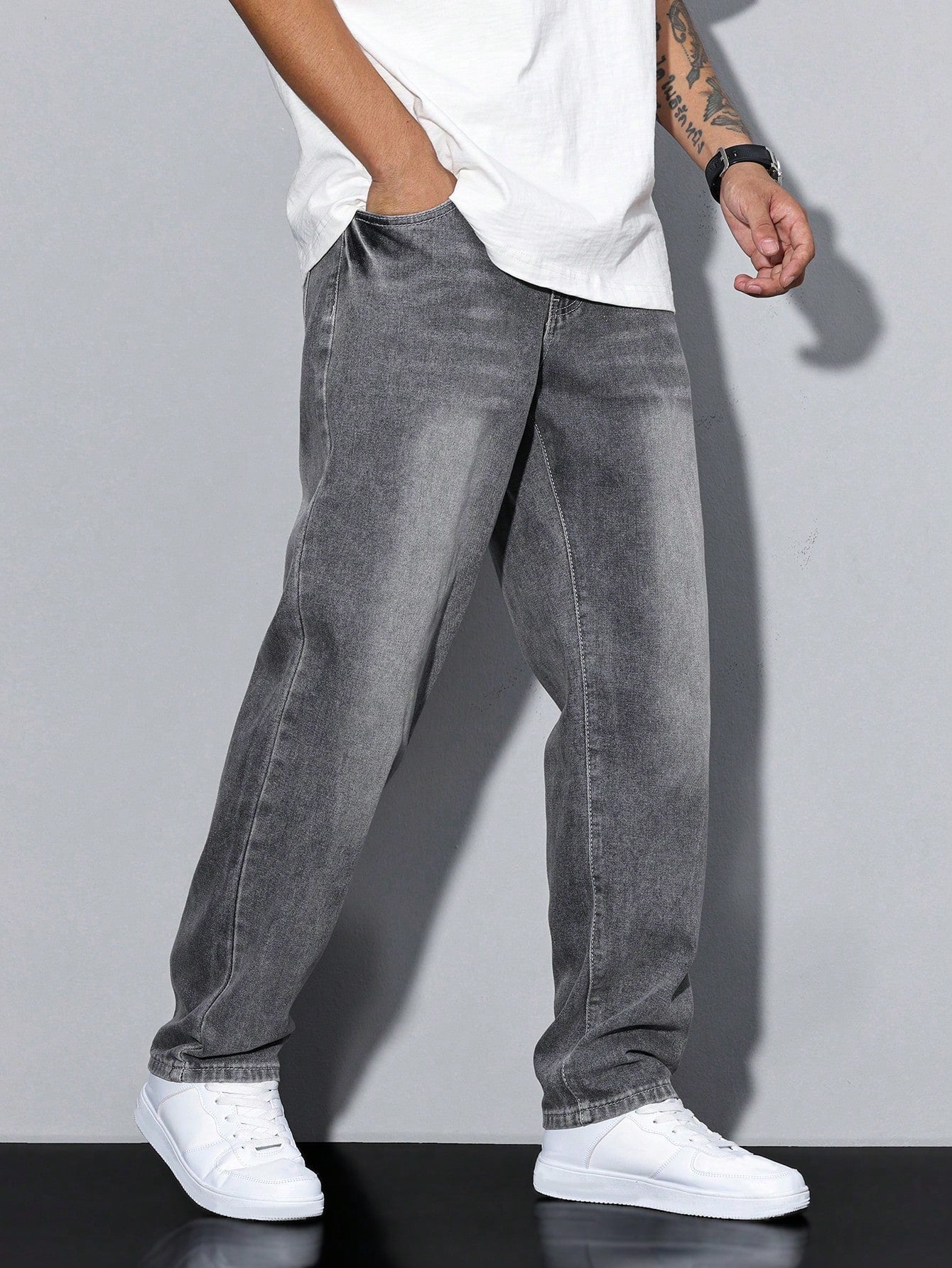 Heren Baggy Jeans – Losse Spijkerbroek Heren Relaxed Fit Streetwear Casual