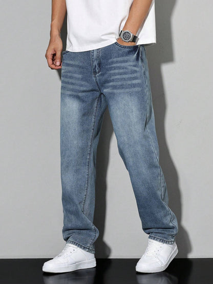 Heren Baggy Jeans – Losse Spijkerbroek Heren Relaxed Fit Streetwear Casual