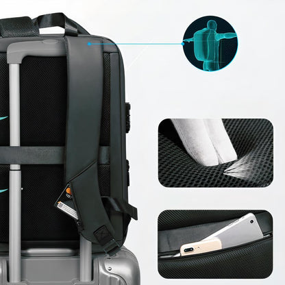 Laptop Rugzak met Hardcase en Cijferslot - Anti-diefstal