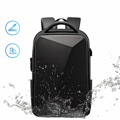 Laptop Rugzak met Hardcase en Cijferslot - Anti-diefstal