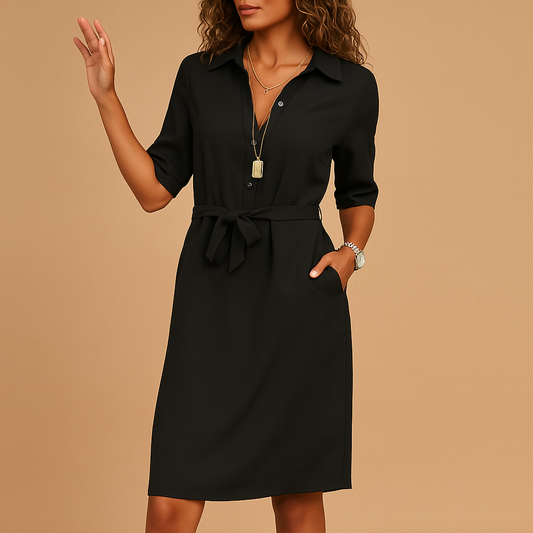 Elise jurk dames – elegante jurk met moderne snit en tijdloze uitstraling