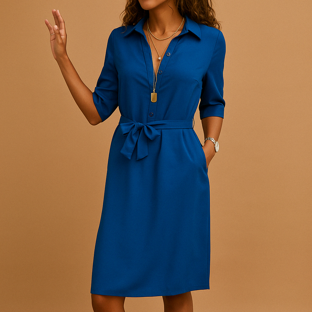 Elise jurk dames – elegante jurk met moderne snit en tijdloze uitstraling