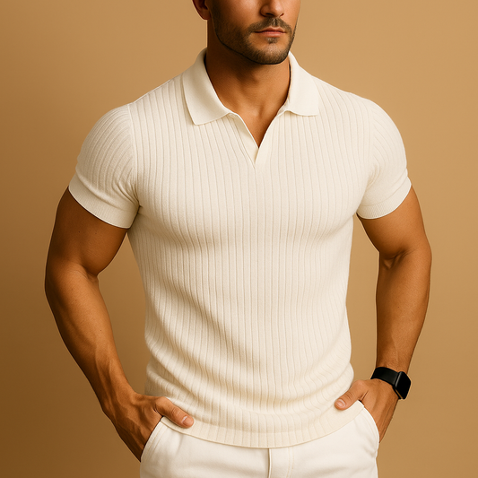 Jules polo heren – modern poloshirt met reverskraag en luxe afwerking