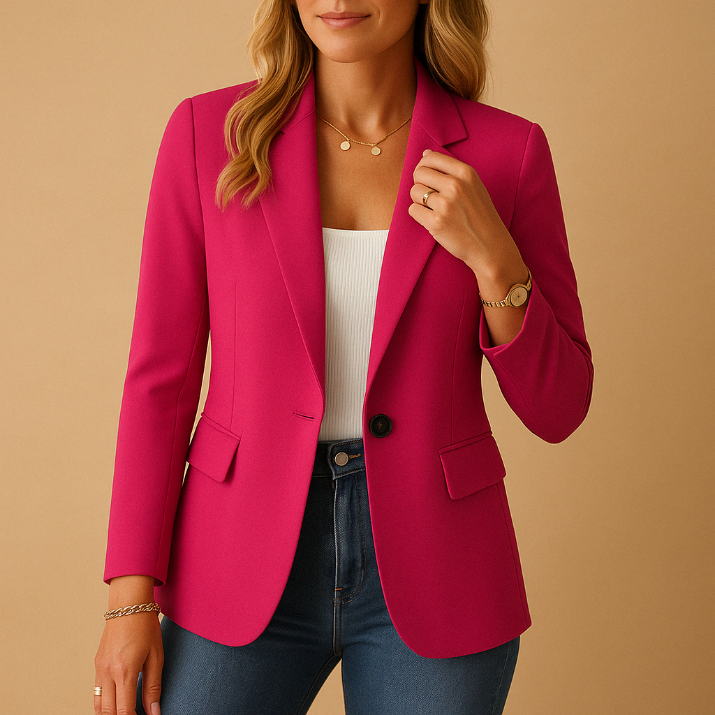 Dames Blazer – Getailleerd, Stretch & Veelzijdige Stijl Voor Werk en Vrije Tijd