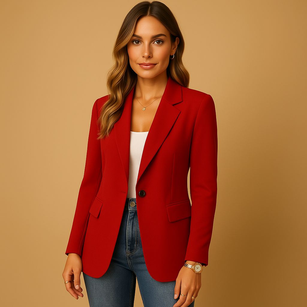 Dames Blazer – Getailleerd, Stretch & Veelzijdige Stijl Voor Werk en Vrije Tijd