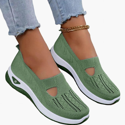 Fien – Slip-On Sneakers Dames Comfort Sneakers Dames Luchtige Damesschoenen Zomer