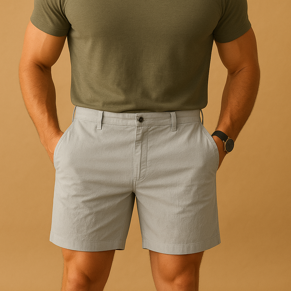 Luc short heren – elegante short met ademend comfort en tijdloos design