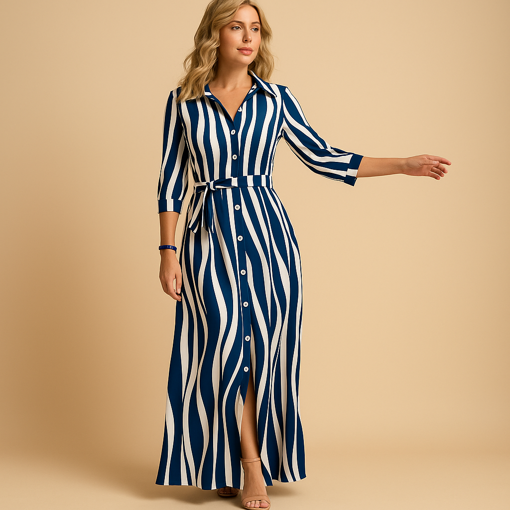 Mira jurk dames – lange zomerjurk met luchtige pasvorm en elegante uitstraling