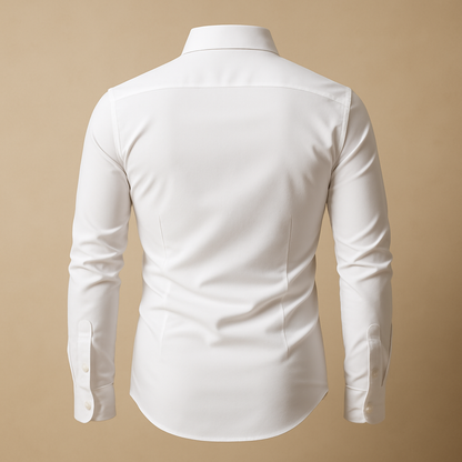 Heren Overhemd Lange Mouw Slim Fit Casual Zakelijk
