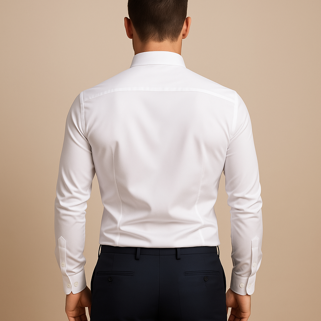 Heren Overhemd Lange Mouw Slim Fit Casual Zakelijk