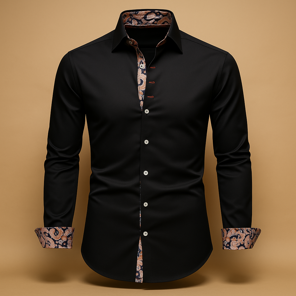 Heren Overhemd Lange Mouw Slim Fit Casual Zakelijk