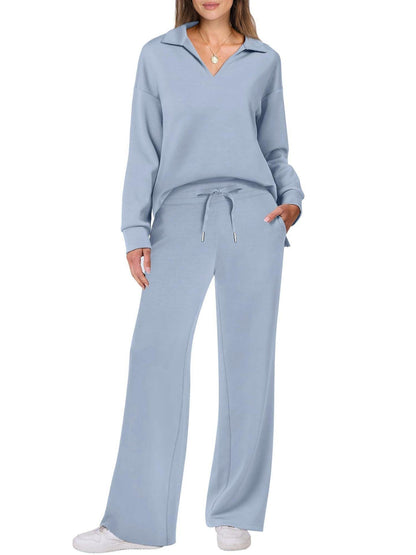 Dames Loungewear Set – Tweedelige Set Dames Comfort Elegant Casual