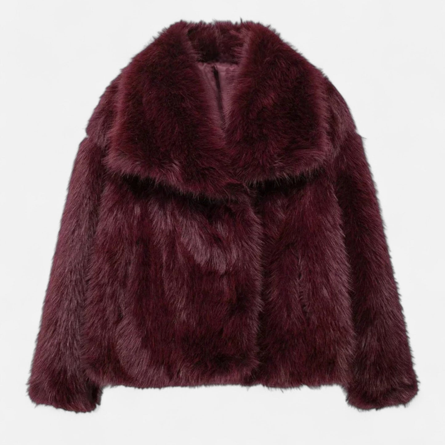 Dames Winterjas Elegant – Warme Fluffy Mantel