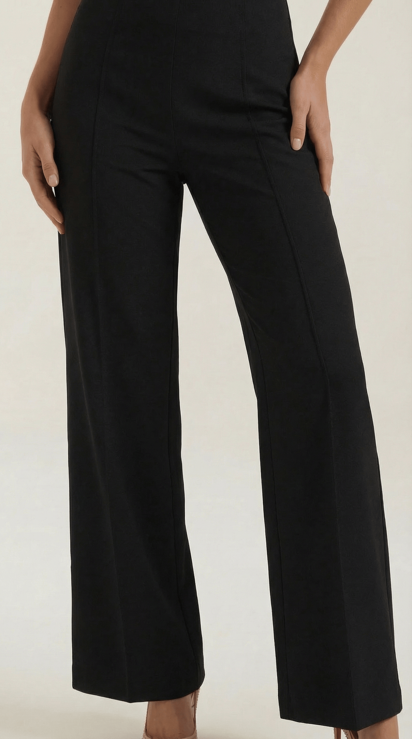 Dames Pantalon Wide Leg – Hoge Taille Elegant