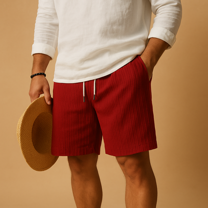 Milan short heren – luchtige herenshort met elastische taille en zomers comfort