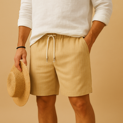 Milan short heren – luchtige herenshort met elastische taille en zomers comfort