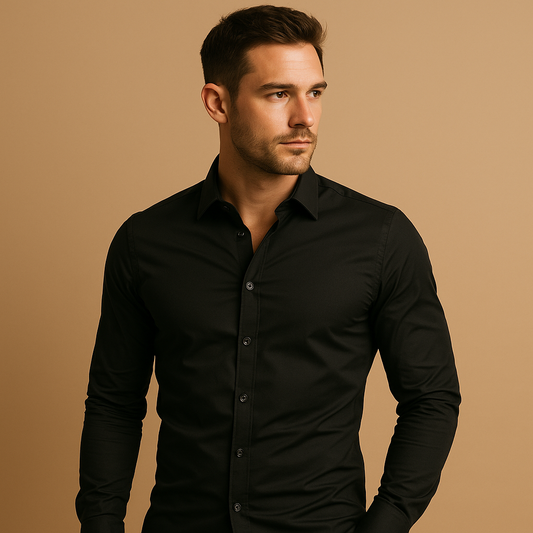 Heren Overhemd Slim Fit – Klassiek Casual Overhemd