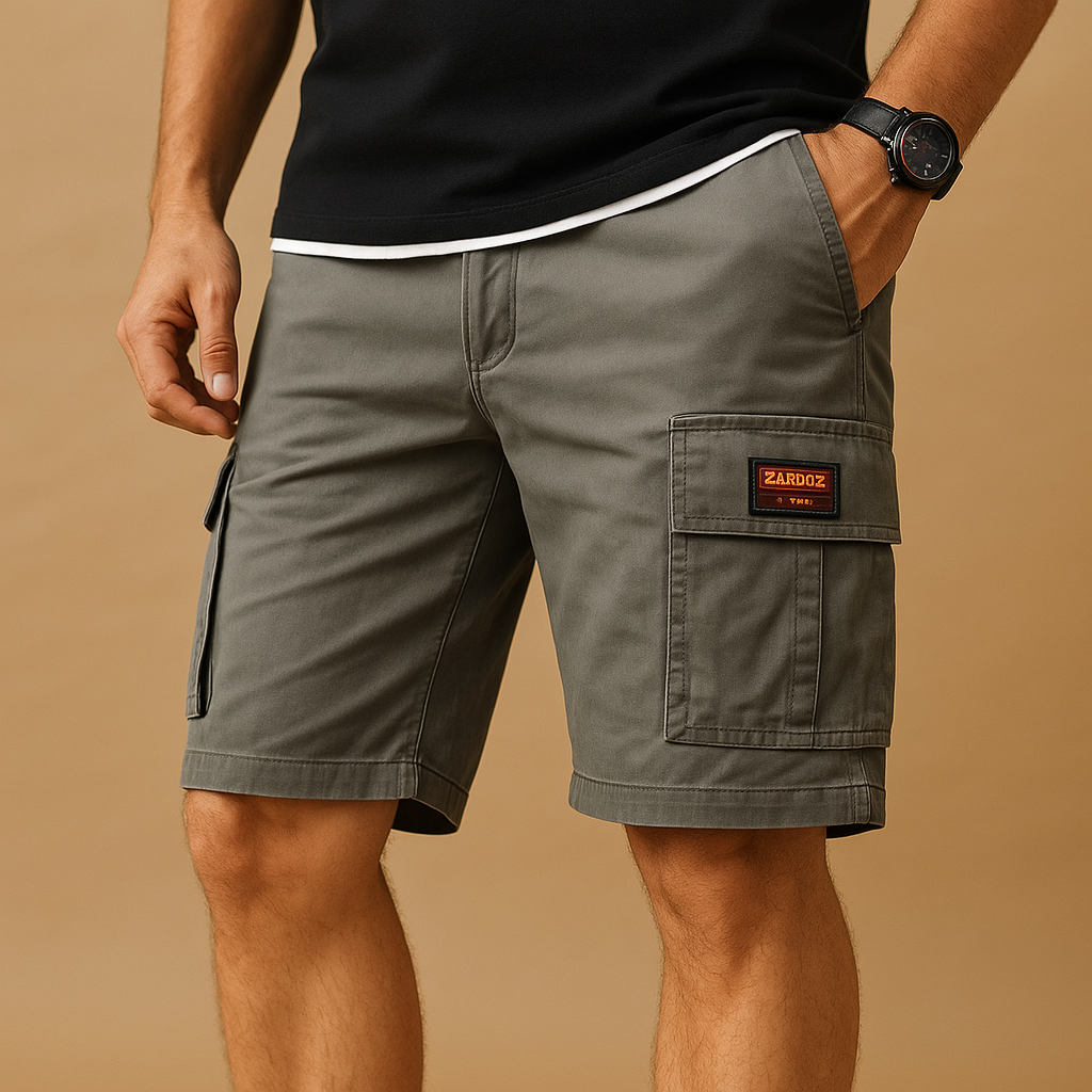Dylan cargo short heren – functionele short met sneldrogend materiaal en ruime zakken
