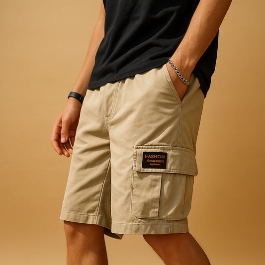 Dylan cargo short heren – functionele short met sneldrogend materiaal en ruime zakken