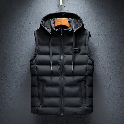 Marzio – Heren Bodywarmer Met Capuchon Modern Lichtgewicht Gewatteerd