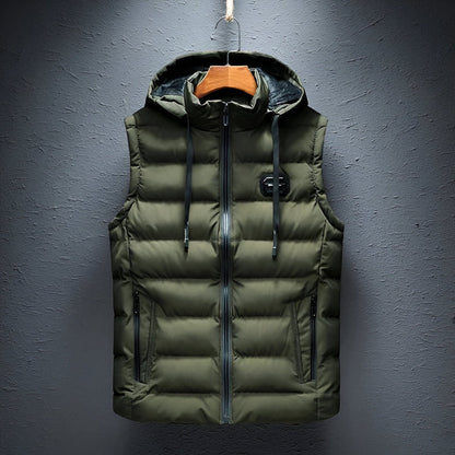 Marzio – Heren Bodywarmer Met Capuchon Modern Lichtgewicht Gewatteerd
