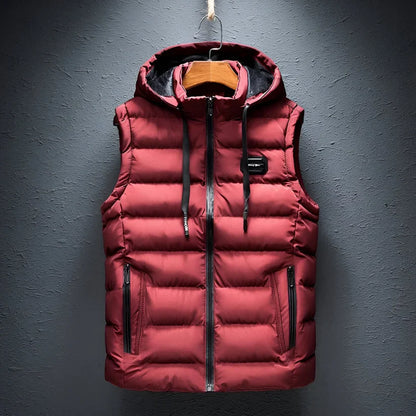 Marzio – Heren Bodywarmer Met Capuchon Modern Lichtgewicht Gewatteerd